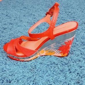 Antonio Melani- Sandals. Wedge shape. Multi-color